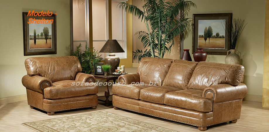 sofas couro verdadeiro