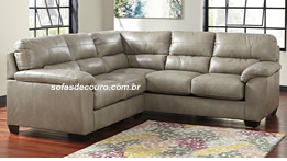 sofa de couro natural