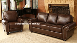 sofa de couro