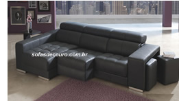 sofa de couro natural