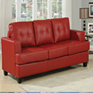 sofa vermelho cama