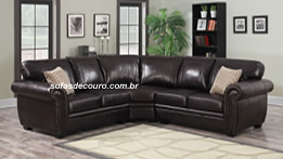 sofa de couro natural
