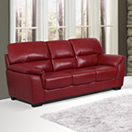 sofa vermelho
