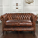 sofá de couro usado